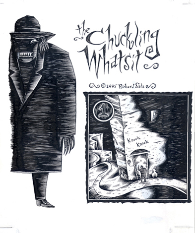 "The Chuckling Whatsit - Original Title Page" is copyright ©2008 by Richard Sala.  All rights reserved.  Reproduction prohibited.