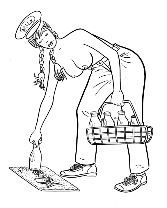 "*BUSY GIRLS!- MILKING MINNIE" is copyright ©2008 by Jeremy Eaton.  All rights reserved.  Reproduction prohibited.