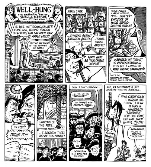 "A SLEEPYHEAD TALE - WELL-HUNG" is copyright ©2008 by Jeremy Eaton.  All rights reserved.  Reproduction prohibited.