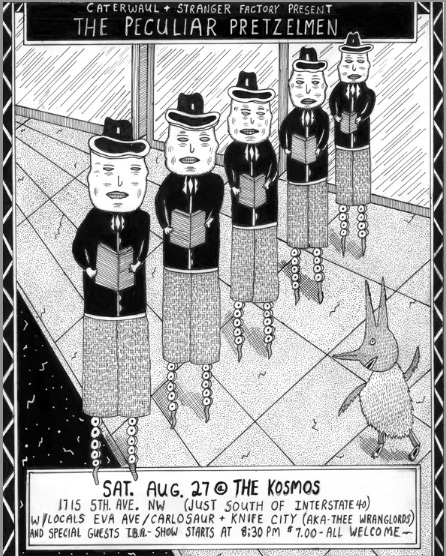 "The Peculiar Pretzelmen" is copyright ©2008 by Mark Beyer.  All rights reserved.  Reproduction prohibited.