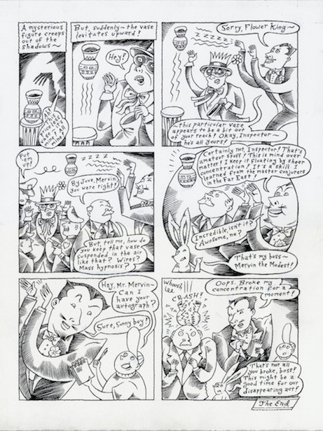 "Mervin the Magnificent - ep.1, pg. 2" is copyright ©2008 by Richard Sala.  All rights reserved.  Reproduction prohibited.