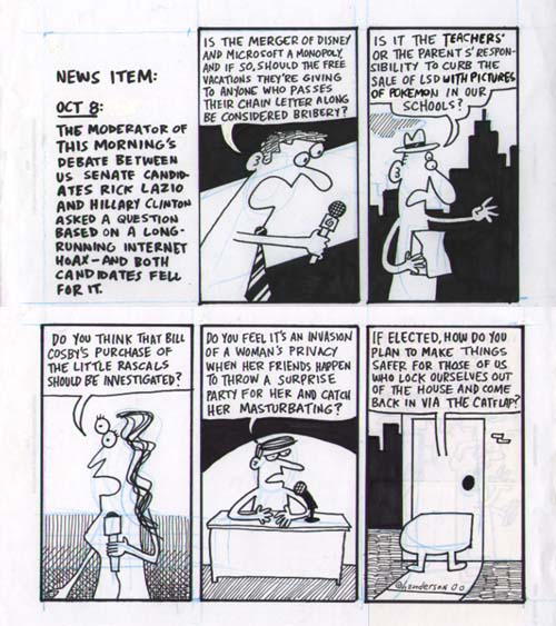 "News Item" is copyright ©2008 by Sam Henderson.  All rights reserved.  Reproduction prohibited.
