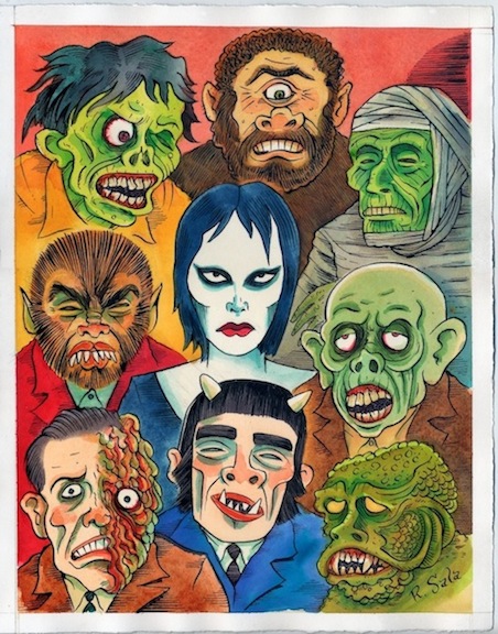 "Mad Monsters" is copyright ©2008 by Richard Sala.  All rights reserved.  Reproduction prohibited.
