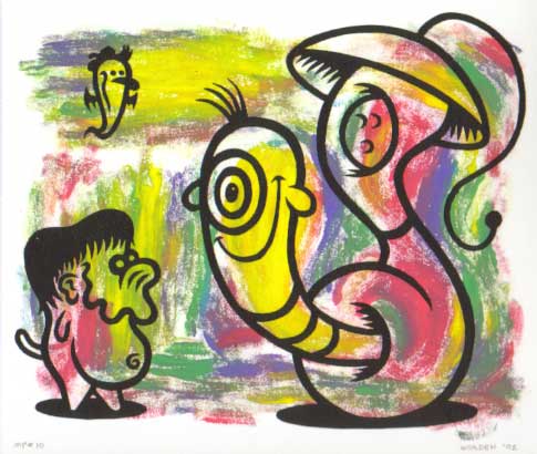 "monoprint #10" is copyright ©2008 by Dennis Worden.  All rights reserved.  Reproduction prohibited.