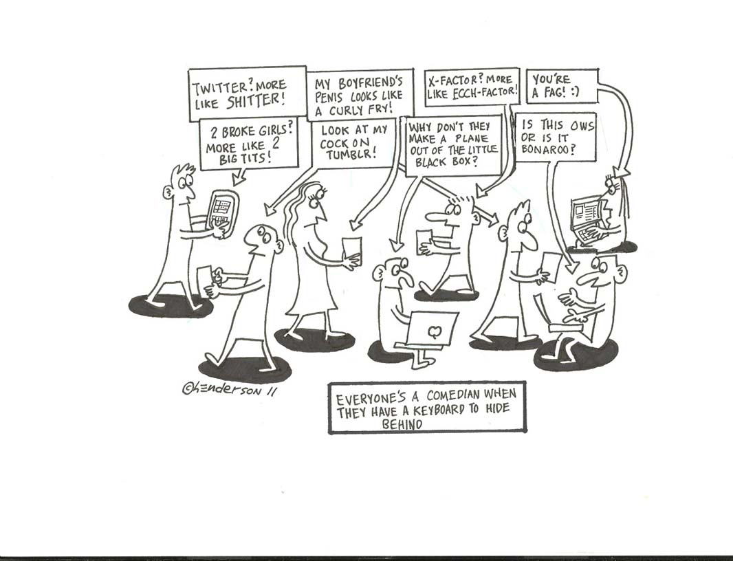 "Everyone's a comedian" is copyright ©2008 by Sam Henderson.  All rights reserved.  Reproduction prohibited.