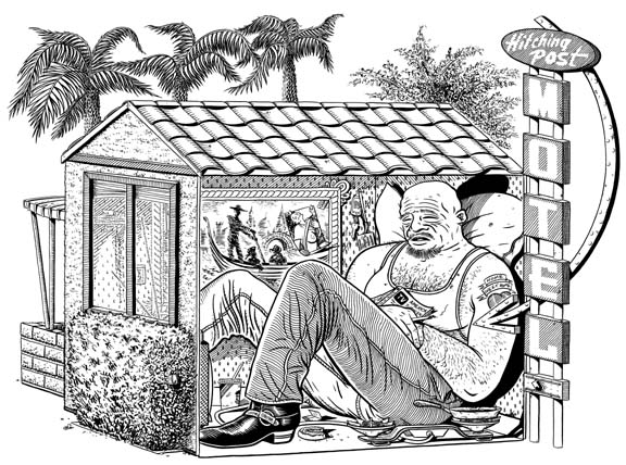 "LOWDOWN AT THE HITCHING POST" is copyright ©2008 by Jeremy Eaton.  All rights reserved.  Reproduction prohibited.