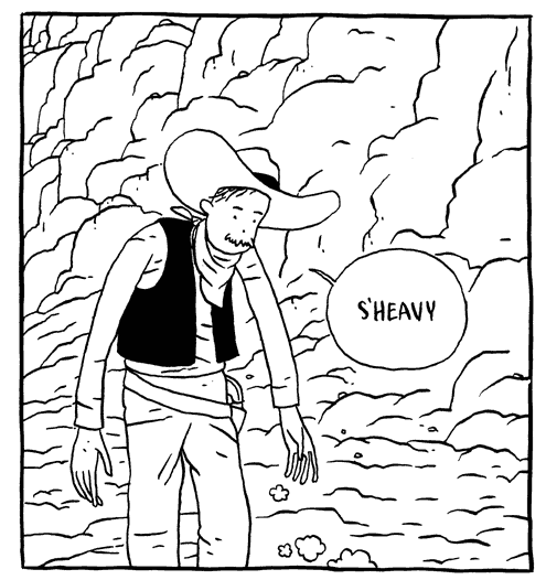 "DAMN, s'heavy" is copyright ©2008 by Jordan Crane.  All rights reserved.  Reproduction prohibited.