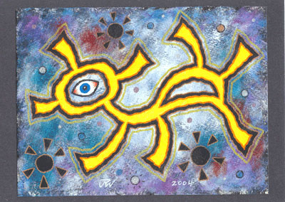 "SUB-ATOMIC DOG (painting)" is copyright ©2008 by J.R. Williams.  All rights reserved.  Reproduction prohibited.