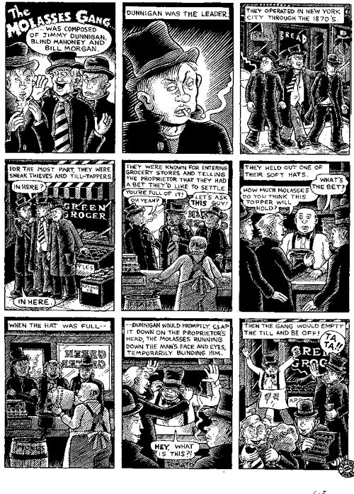 "The Molasses Gang" is copyright ©2008 by Kim Deitch.  All rights reserved.  Reproduction prohibited.
