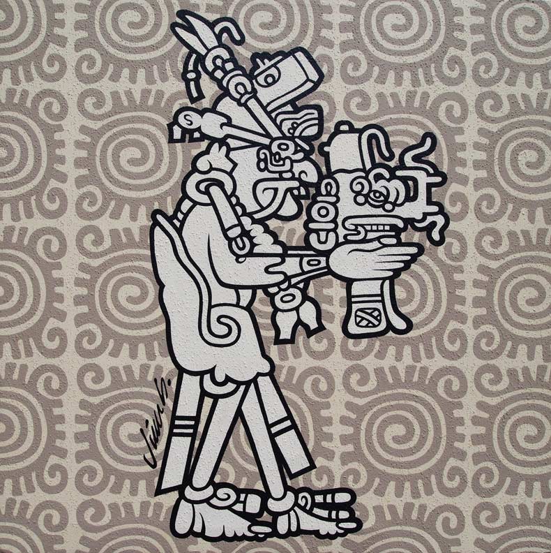 "MAYAN DUDE PAINTING" is copyright ©2008 by Jim Blanchard.  All rights reserved.  Reproduction prohibited.