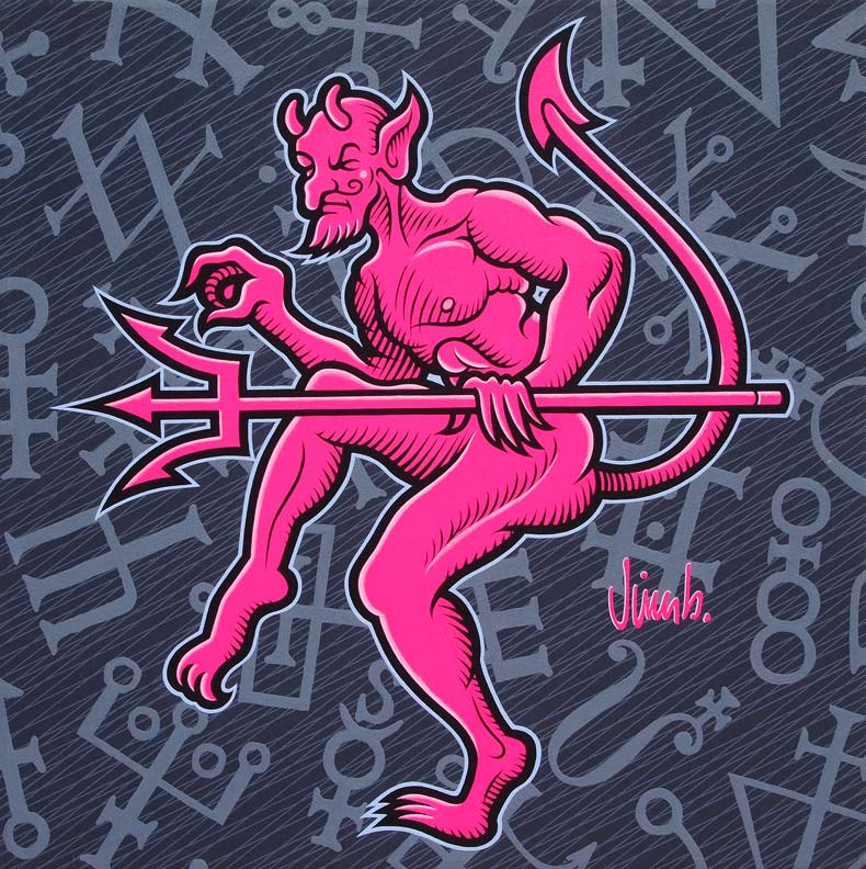 "MAGENTA DEVIL PAINTING" is copyright &copy;2008 by Jim Blanchard.  All rights reserved.  Reproduction prohibited.