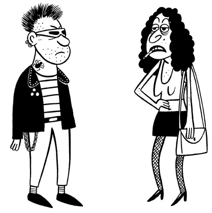 "VICE UK-Punk & Hooker" is copyright &copy;2008 by Johnny Ryan.  All rights reserved.  Reproduction prohibited.