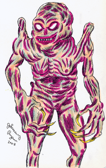 "Pumpkinhead" is copyright &copy;2008 by Johnny Ryan.  All rights reserved.  Reproduction prohibited.