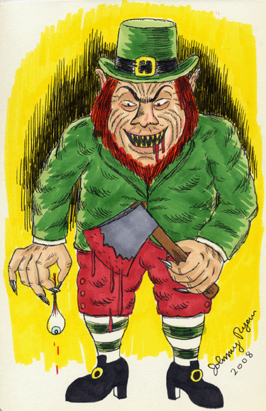 "Leprechaun" is copyright &copy;2008 by Johnny Ryan.  All rights reserved.  Reproduction prohibited.