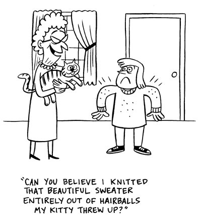 "Nickelodeon Gag-Hairball" is copyright &copy;2008 by Johnny Ryan.  All rights reserved.  Reproduction prohibited.