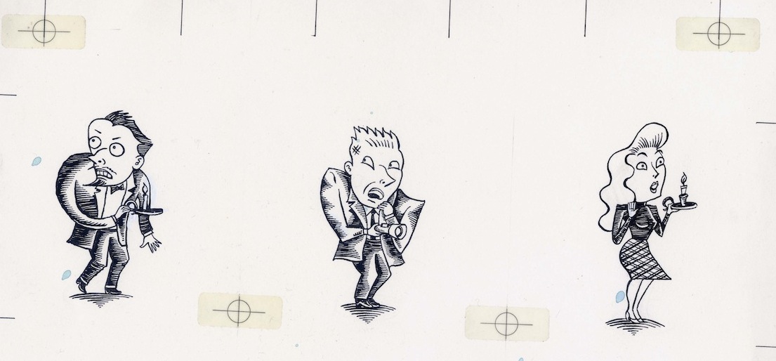 "Panique Players" is copyright ©2008 by Richard Sala.  All rights reserved.  Reproduction prohibited.