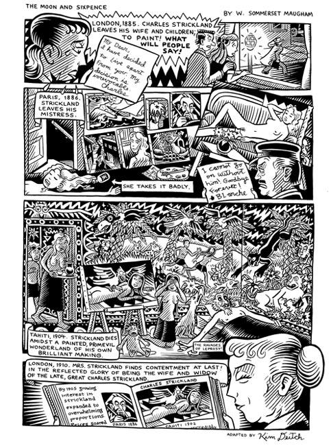 "The Moon and Sixpence" is copyright ©2008 by Kim Deitch.  All rights reserved.  Reproduction prohibited.
