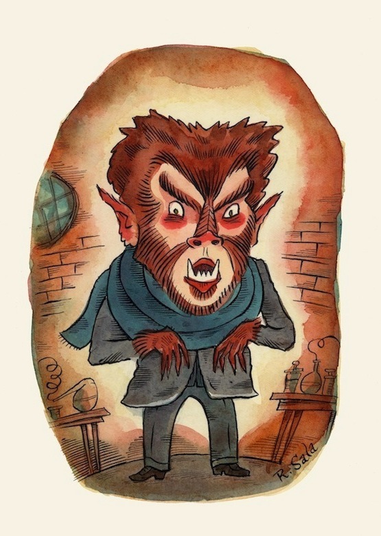 "Movie Monsters: Werewolf of London" is copyright ©2008 by Richard Sala.  All rights reserved.  Reproduction prohibited.
