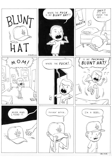 "Blunt Hat" is copyright ©2008 by Martin Cendreda.  All rights reserved.  Reproduction prohibited.