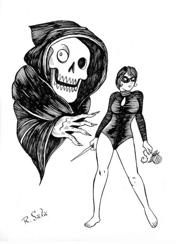 "Ghouls and Girls #1" is copyright ©2008 by Richard Sala.  All rights reserved.  Reproduction prohibited.