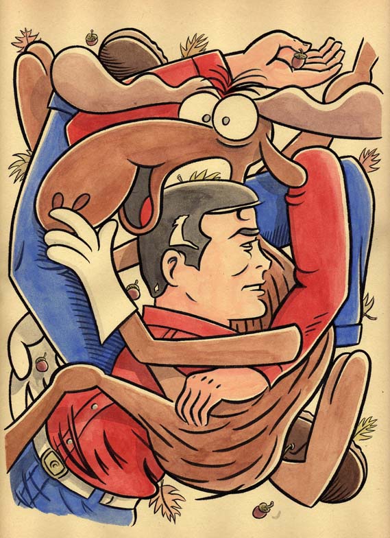 "*Cartoon Jumbles-Bullwinkle & Mark Trail" is copyright ©2008 by Jeremy Eaton.  All rights reserved.  Reproduction prohibited.