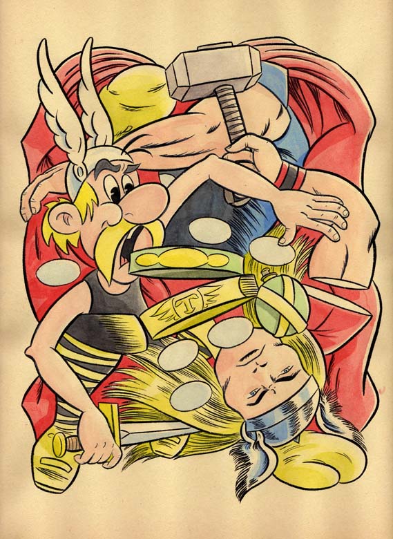 "*Cartoon Jumbles-The Mighty Thor &amp; Asterix" is copyright ©2008 by Jeremy Eaton.  All rights reserved.  Reproduction prohibited.