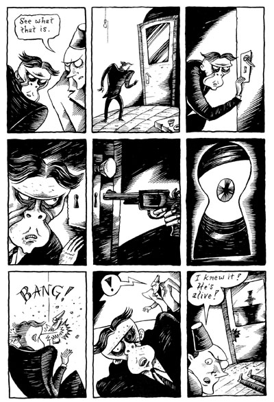 "The Chuckling Whatsit - Pg. 122" is copyright ©2008 by Richard Sala.  All rights reserved.  Reproduction prohibited.