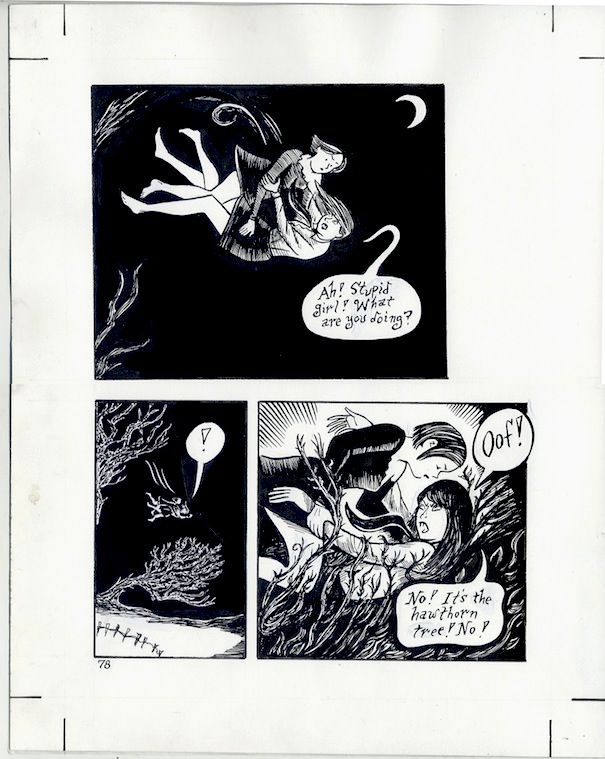 "Peculia and The Groon Grove Vampires - page 78" is copyright ©2008 by Richard Sala.  All rights reserved.  Reproduction prohibited.