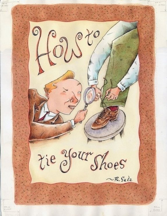 "How To Tie Your Shoes - Unpublished Cover Art" is copyright ©2008 by Richard Sala.  All rights reserved.  Reproduction prohibited.