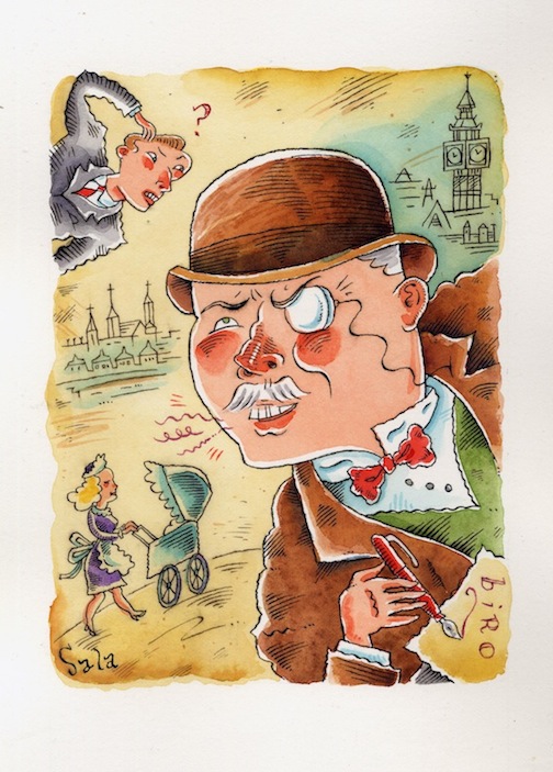 "Lost In The UK" is copyright ©2008 by Richard Sala.  All rights reserved.  Reproduction prohibited.