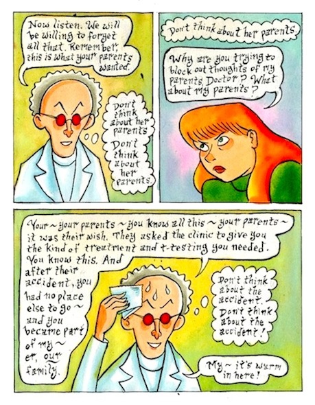 "Bloody Cardinal 2 - House of the Blue Dwarf - p.89" is copyright ©2008 by Richard Sala.  All rights reserved.  Reproduction prohibited.
