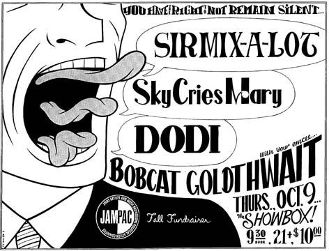 "Sir-Mix-A-Lot / Sky Cries Mary / Bobcat Goldthwait" is copyright ©2008 by Eric Reynolds.  All rights reserved.  Reproduction prohibited.