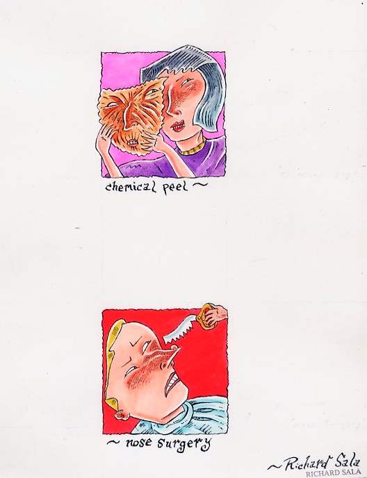 "Plastic Surgery Nightmares 1" is copyright ©2008 by Richard Sala.  All rights reserved.  Reproduction prohibited.