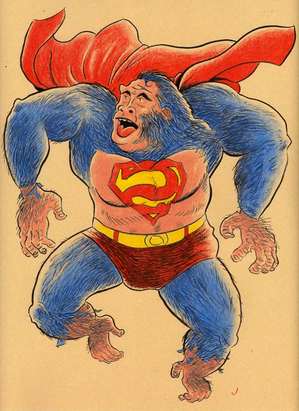 "SUPERMAN GOES APE!" is copyright ©2008 by Jeremy Eaton.  All rights reserved.  Reproduction prohibited.