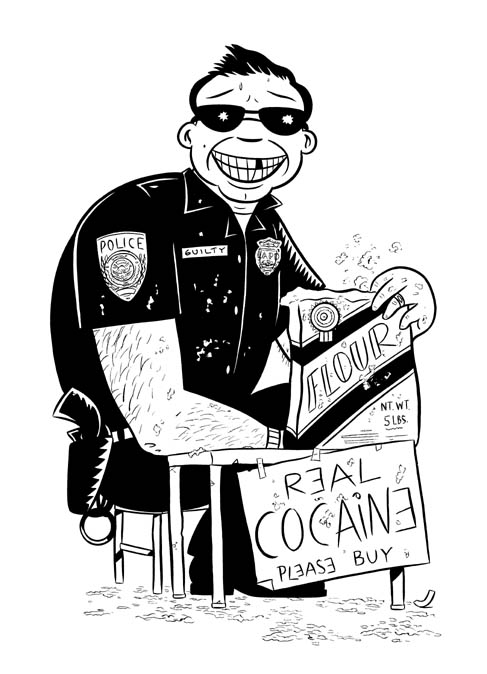 "COCAINE COP" is copyright ©2008 by Jeremy Eaton.  All rights reserved.  Reproduction prohibited.