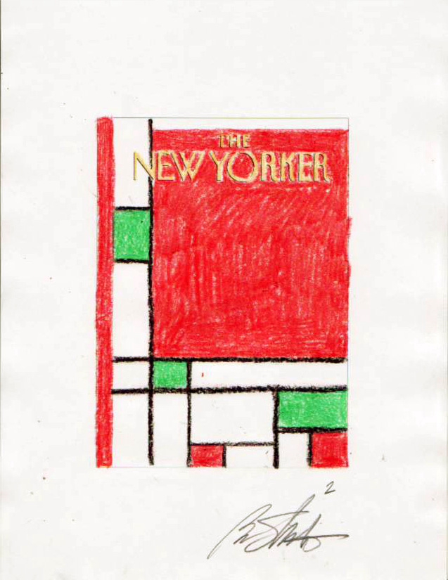 "New Yorker Color Sketch 'Minimalist Christmas'" is copyright ©2008 by Bob Staake.  All rights reserved.  Reproduction prohibited.