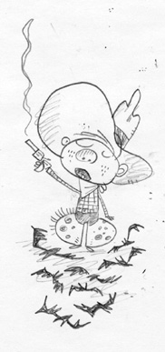 "Not Exactly A Bat Boy" is copyright ©2008 by Bob Staake.  All rights reserved.  Reproduction prohibited.