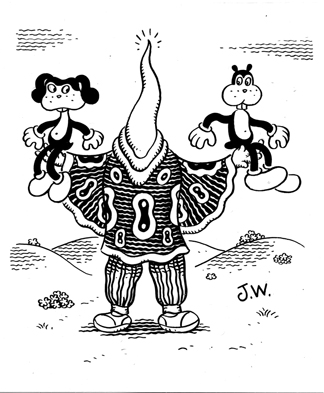 "LIBRA" is copyright ©2008 by Jim Woodring.  All rights reserved.  Reproduction prohibited.