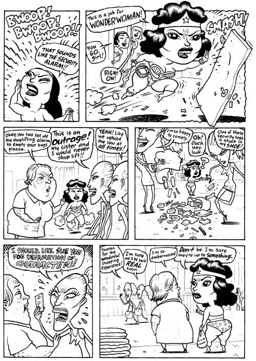 "Wonder Woman p. 4" is copyright ©2008 by Dave Cooper.  All rights reserved.  Reproduction prohibited.