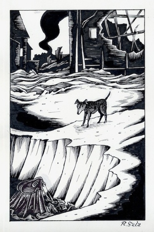 "Night Flamers - Drawing for short story" is copyright ©2008 by Richard Sala.  All rights reserved.  Reproduction prohibited.