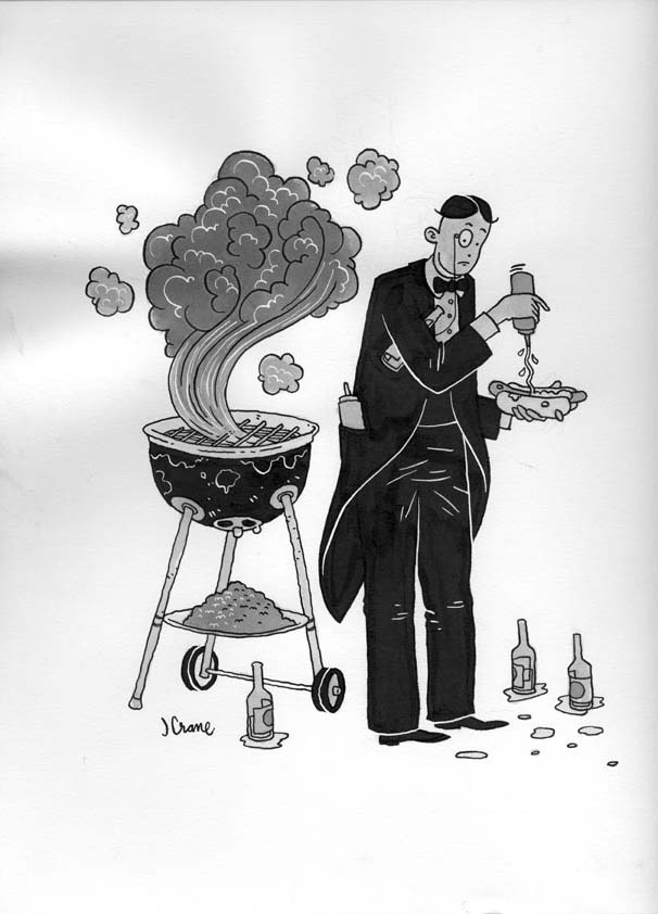 "Fancy Barbequeue" is copyright ©2008 by Jordan Crane.  All rights reserved.  Reproduction prohibited.