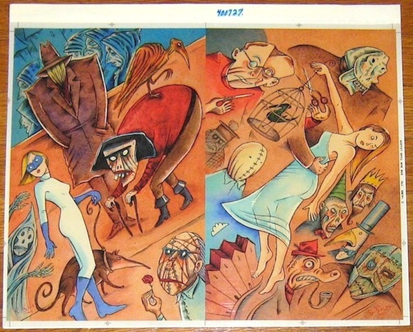 "EVIL EYE #9 - Inside Covers - Proof" is copyright ©2008 by Richard Sala.  All rights reserved.  Reproduction prohibited.