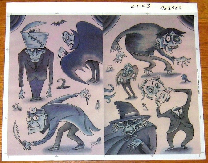 "EVIL EYE #10 - Inside Covers - Proof" is copyright ©2008 by Richard Sala.  All rights reserved.  Reproduction prohibited.