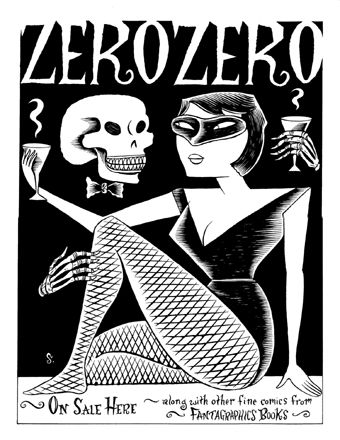 "Zero Zero Poster ORIG. ART" is copyright ©2008 by Richard Sala.  All rights reserved.  Reproduction prohibited.