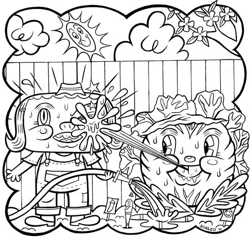 "Cabbage Cutie" is copyright ©2008 by Kevin Scalzo.  All rights reserved.  Reproduction prohibited.