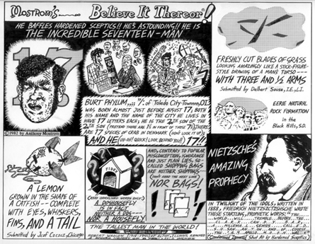"Mostrom's Believe It Thereor!" is copyright ©2008 by Tony Mostrom.  All rights reserved.  Reproduction prohibited.