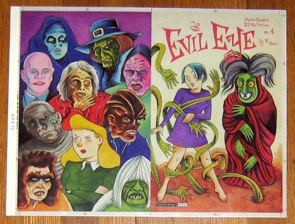 "Evil Eye #4 - Cover Proof" is copyright ©2008 by Richard Sala.  All rights reserved.  Reproduction prohibited.