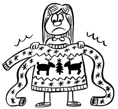 "Nickelodeon Illo- Sweater" is copyright &copy;2008 by Johnny Ryan.  All rights reserved.  Reproduction prohibited.