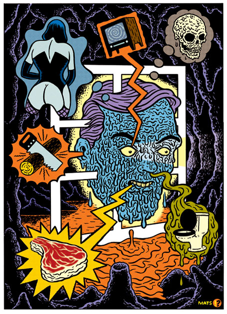 "* Giclee Print* Sensory Depraved" is copyright ©2008 by  Mats!?.  All rights reserved.  Reproduction prohibited.