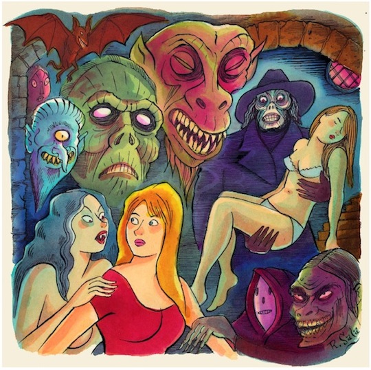 "Dreadful Dungeon of Terror" is copyright ©2008 by Richard Sala.  All rights reserved.  Reproduction prohibited.
